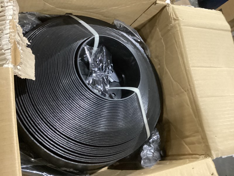 Condition photo showing New/Like New for sasylvia 3'' x 200' landscape edging kit edging border coil include 120 anchoring spikes 10 connectors plastic garden border for lawn garden grass yard home(black) black 3'' x 200'