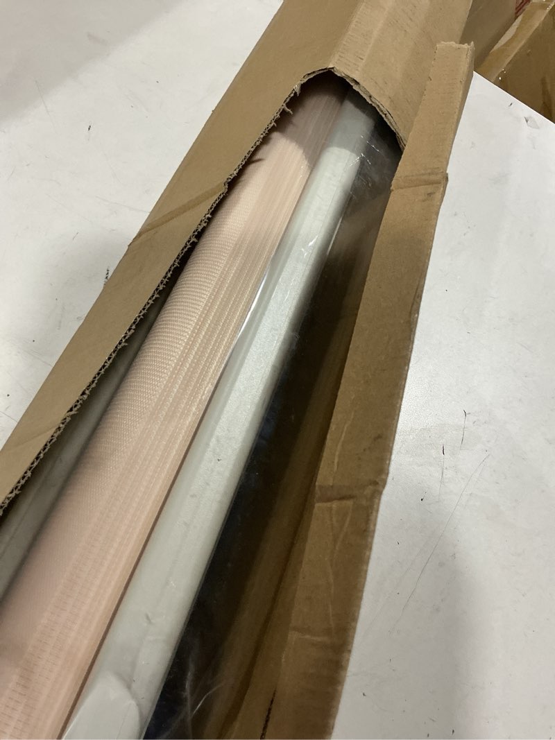 Condition photo showing As Is for joydeco cordless zebra blinds for windows, dual layer light control window blinds with light-proof aluminum cover, free-stop roller shades for home & office (beige,38" w x 75" h) upgrade- beige (aluminum cover) 38"w x 75"h