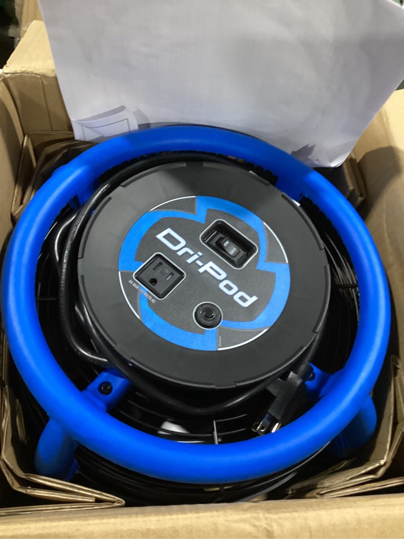 Condition photo showing Good Condition for dri-eaz dri-pod pro omnidirectional floor and carpet dryer, ventilating floor dryer for boats, rvs and residential use