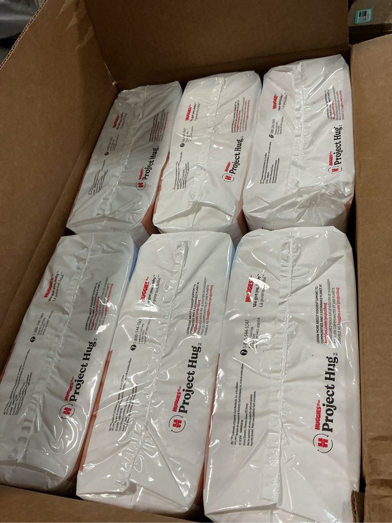 Condition photo showing New/Like New for Huggies Size 5 Diapers, Snug & Dry Baby Diapers, Size 5 (27+ lbs), 168 Count (6 Packs of 28), Packaging May Vary Size 5 168