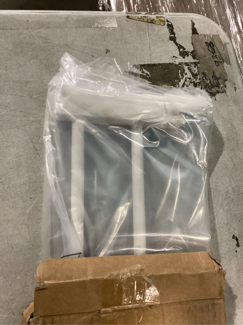 Condition photo showing Good Condition for BABELIO Metal Baby/Dog Gate Extender, 2.75inch (7cm) White Pet Gate Extension, Extra Wide Pet Gate Accessories for Stairs & Doorways, NO Need Tools NO Drilling,30" Tall 30" High, 2.75" Wide Extension White