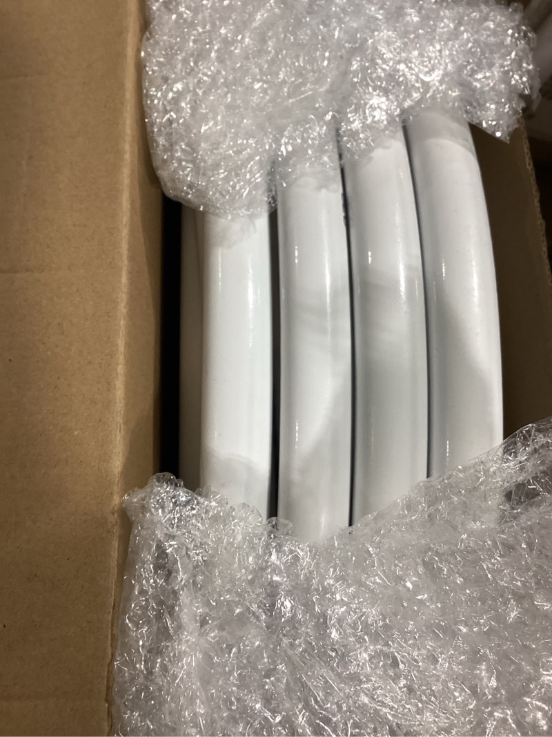 Condition photo showing Good Condition for 66 ft flexible pipe pvc tubing for artificial flowers 16 mm bendable pipe stem for fake floral balloon arch wedding arrangement prop decor with tube cutter 12 green crepe paper (not include flowers) dark green