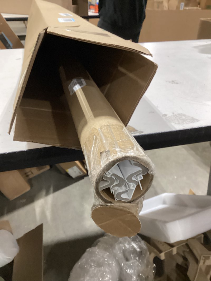 Condition photo showing As Is for Screw on Door Weather Stripping 42" 36" Weather Stripping Door Seal with Aluminum Carrier and Foam Gasket Exterior Weatherstripping V Shaped Soundproof Seal for Sides and Top(5 Pcs) 5 White