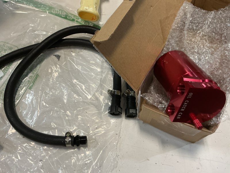 Condition photo showing Good Condition for oil catch can, universal baffled oil catch can compatible with chevy silverado 1500 suburban tahoe gmc sierra 1500 yukon xl 5.3l 6.2l 2014-2020 compatible with cadillac escalade 6.2l 2015-2019