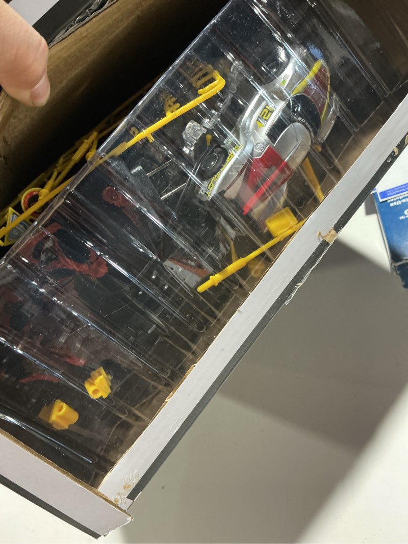 Condition photo showing As Is for Slot Car Race Track Sets with 4 Slot Cars, 2 in 1 Electric Race Cars Track,Car Tracks,Dual Racing Game Lap Counter Circular Overpass Track, Gift Toy for Boys Kids Ages 6 7 8-12 LED Track Set with 2 Loops