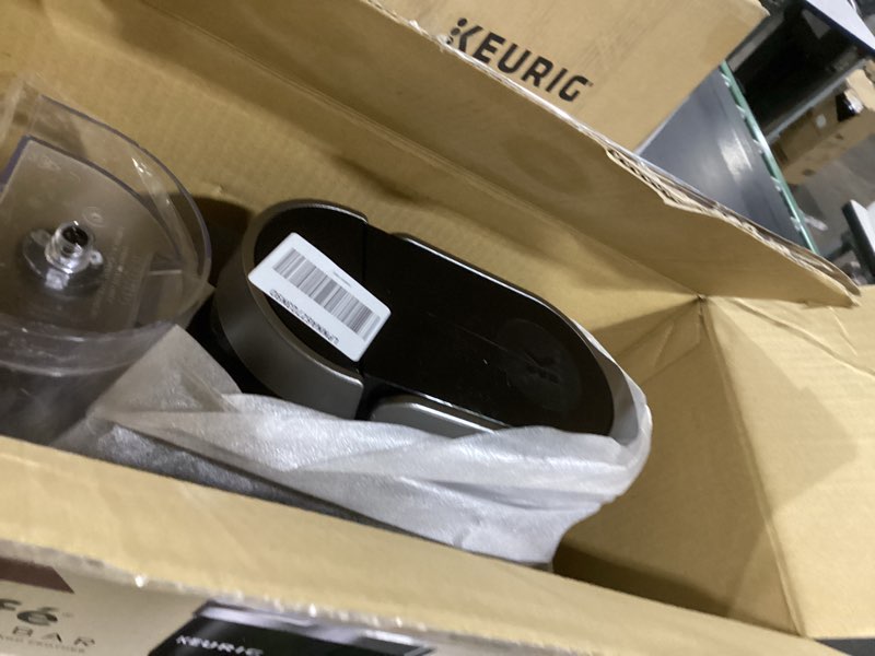 Condition photo showing Good Condition for keurig k-café barista bar single serve coffee maker and frother, with 3 brew sizes, hot and cold coffee capabilities, 2oz coffee shot button, black