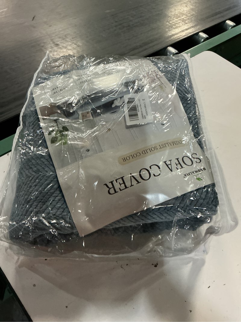 Condition photo showing New/Like New for haomaijia non slip couch cover sofa covers for 3 cushion couch washable sectional couch covers for dogs pet furniture protector couch cover blanket for living room (blue, 71"x134") blue 71"x134"