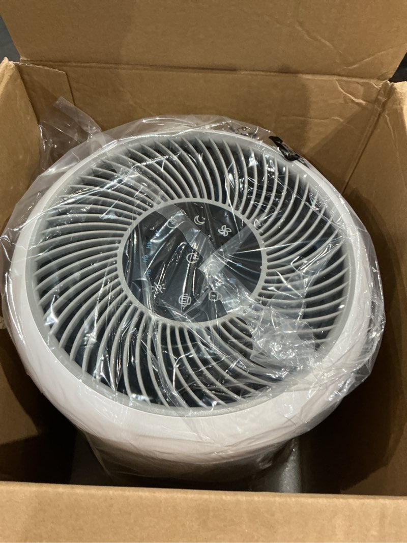 Condition photo showing Good Condition for levoit air purifier for home allergies pet hair in bedroom, covers up to 1073 ft² by 56w high torque motor, aham verifide, 3-in-1 filter with hepa sleep mode, remove dust smoke odor, core300-p, white