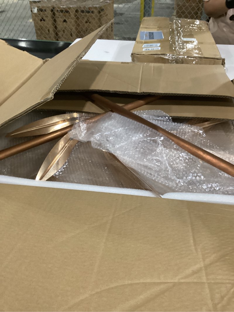 Condition photo showing As Is for stanwood wind sculpture kinetic copper dual spinner - dancing octopus