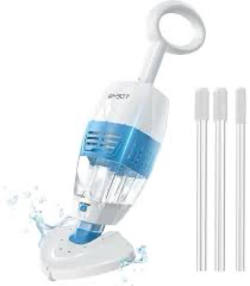 WYBOT Handheld Pool Vacuum with Two Brush Heads