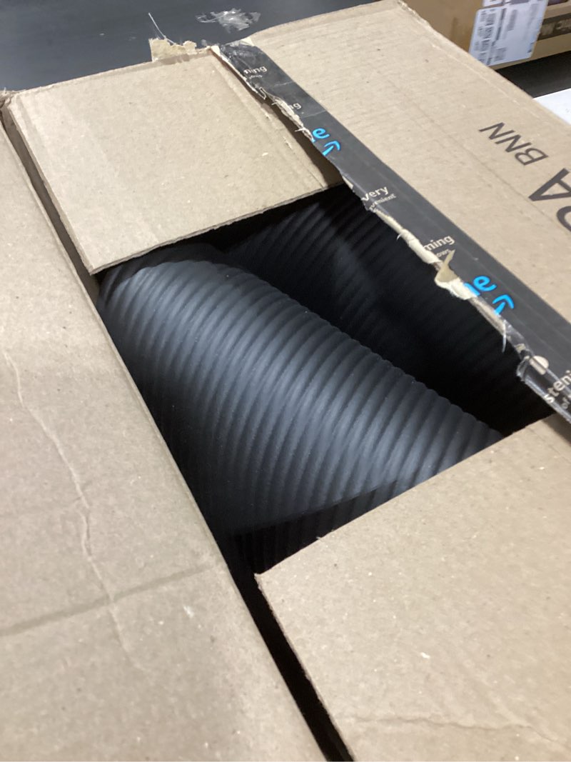 Condition photo showing As Is for gaiam yoga mat, pilates & exercise mat, thick 2/5" (10mm) workout mat with easy-cinch carrying strap for home & gym workouts grey 2/5" (10mm)