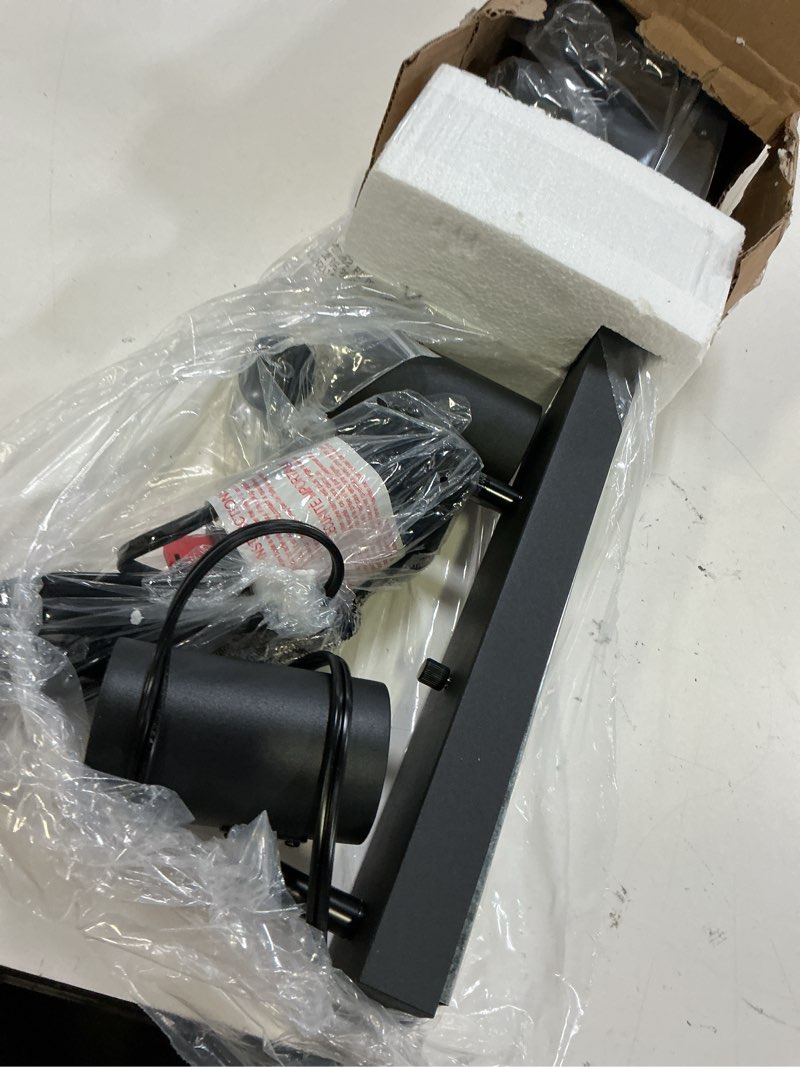 Condition photo showing Good Condition for auquee 4 light track lighting kit,black 4 way led plug in ceiling spotlight,industrial gu10 wall light for kitchen cabinet gallery bar hallway living room,rocker switch,15 foot cord(no bulb) 4 light-black