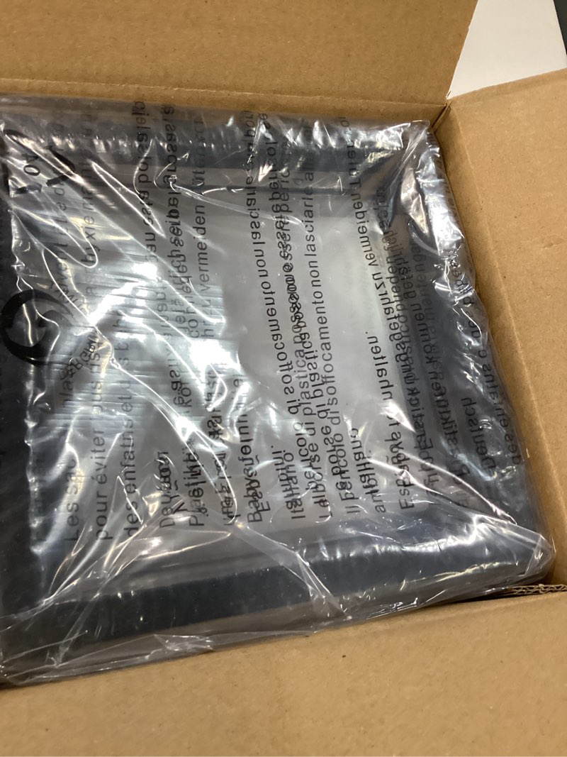 Condition photo showing New/Like New for outdoor ceiling porch light led flush mount for wall or ceiling, square exterior wall lamp for patio balcony terrace, 3000k warm color, 125w equivalent, black, wet location, small 6.3"x6.3"x4.3"