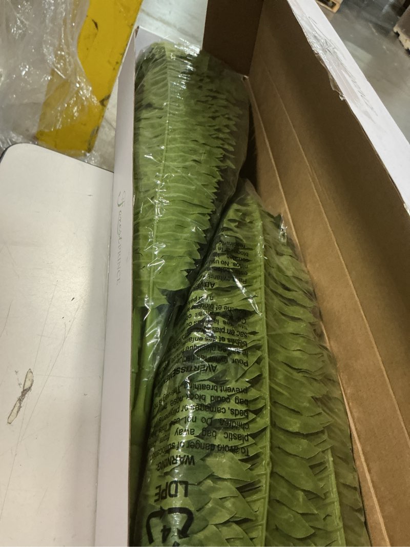 Condition photo showing Good Condition for 35" ferns artificial bush plants large, 2 artificial boston ferns with 39 fronds for outdoors home decor