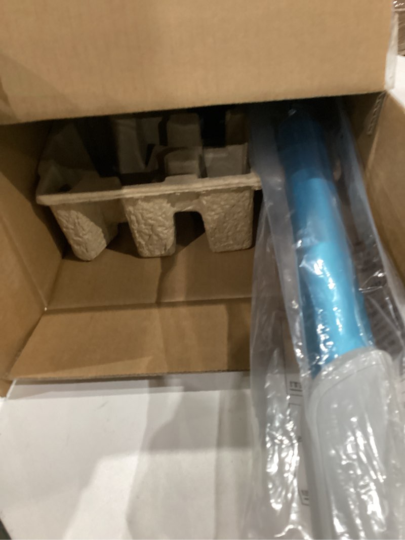 Condition photo showing As Is for kenmore ds4065 cordless stick vacuum 1l capacity lightweight cleaner 2-speed power suction led headlight 2-in-1 handheld for hardwood floor, carpet & dog hair, blue, ds4065