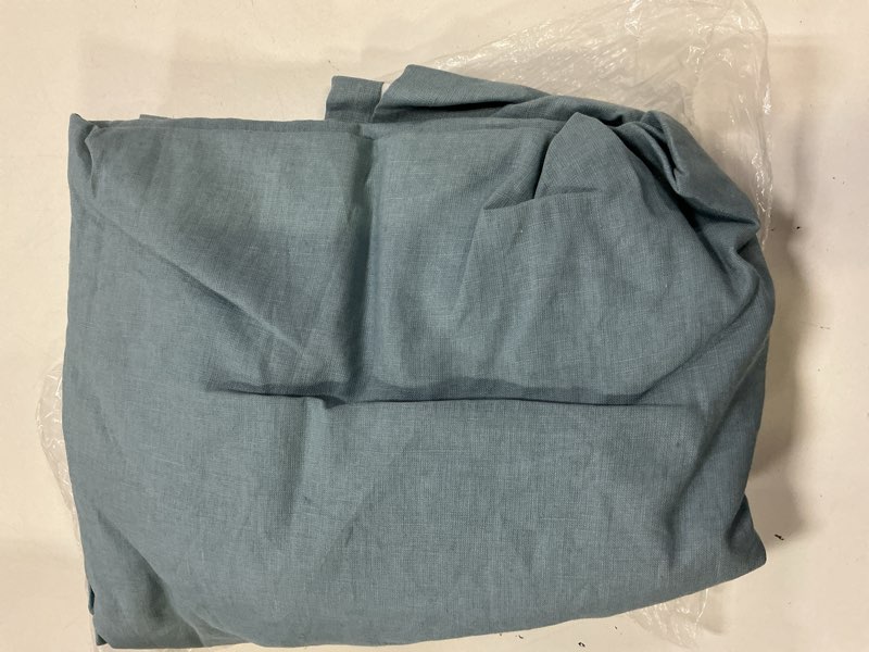 Condition photo showing As Is for european linen true blackout curtain - single panel, 48x96, dark flax