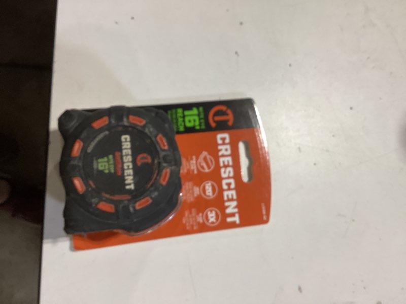 crescent lufkin orange shockforce nite eye 16-ft tape measure