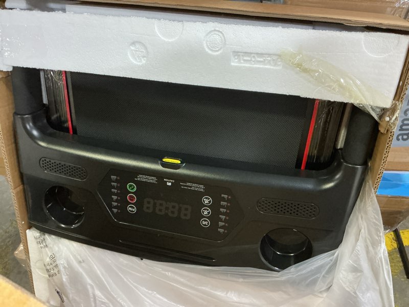 Condition photo showing Good Condition for Treadmill with Incline 3-in-1 Portable Treadmills for Home Small, Incline Walking Pad Treadmill with Handle Bar, Walking Pad Foldable with 3.0HP Quiet Brushless, LED Dispay, 300LBS Capacity Black