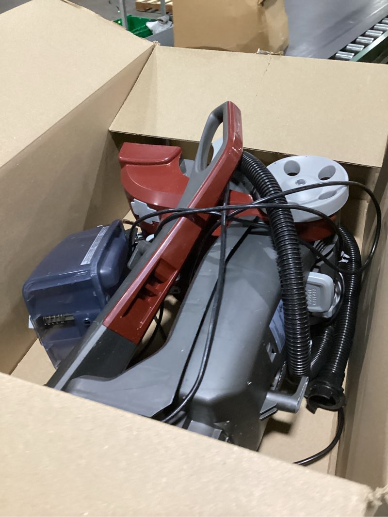 Condition photo showing As Is for hoover windtunnel cord rewind pro bagless vacuum cleaner, corded upright vacuum cleaner for carpet and hard floor, automatic cord rewind, corded vacuum cleaners for home use