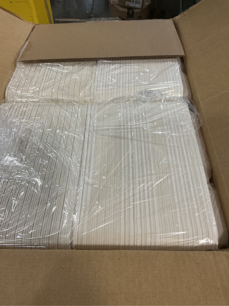 Condition photo showing New/Like New for vplus 500 pack 5 compartment plates, 100% compostable paper plate, 10.25x8.5 inch disposable school lunch trays, eco-friendly bagasse plates for school lunch, buffet, and party, perfect for kids 5 compartment white 500