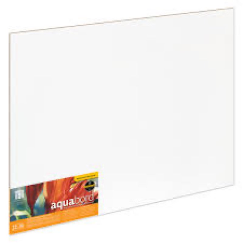 ampersand art supply watercolor painting panel: museum series aquabord, 1/8 inch flat profile, 22" x