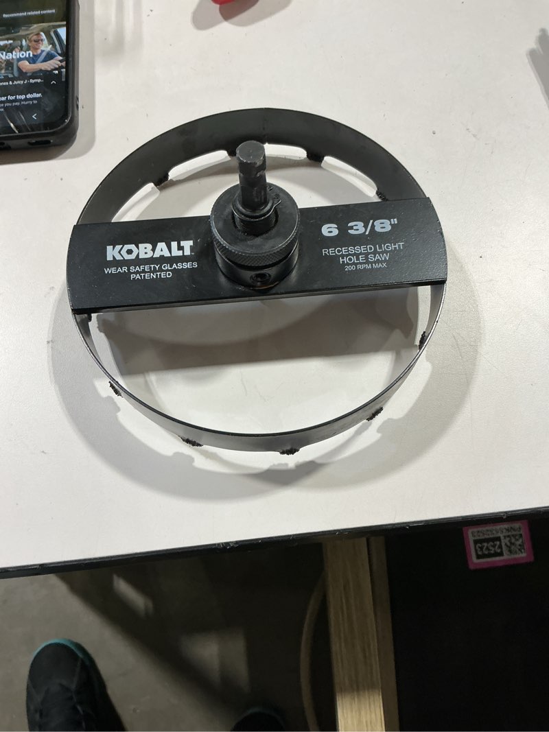 Condition photo showing Good Condition for kobalt 6in 3/8 recessed light holesaw