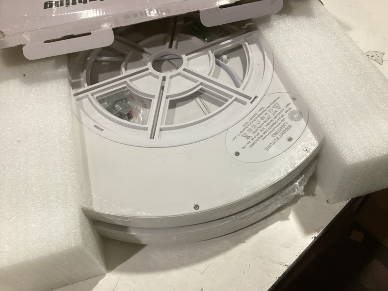 Condition photo showing New/Like New for LED Flush Mount Ceiling Light Fixture,Round 16Inch 32w 3480lm 3000k,4000k,6000k CCT Selectable, Modern Flat Panel Super Slim Led Ceiling Light,for Living Dining Kitchen Bedroom Room (2Pack-White) 16IN-2PACK White