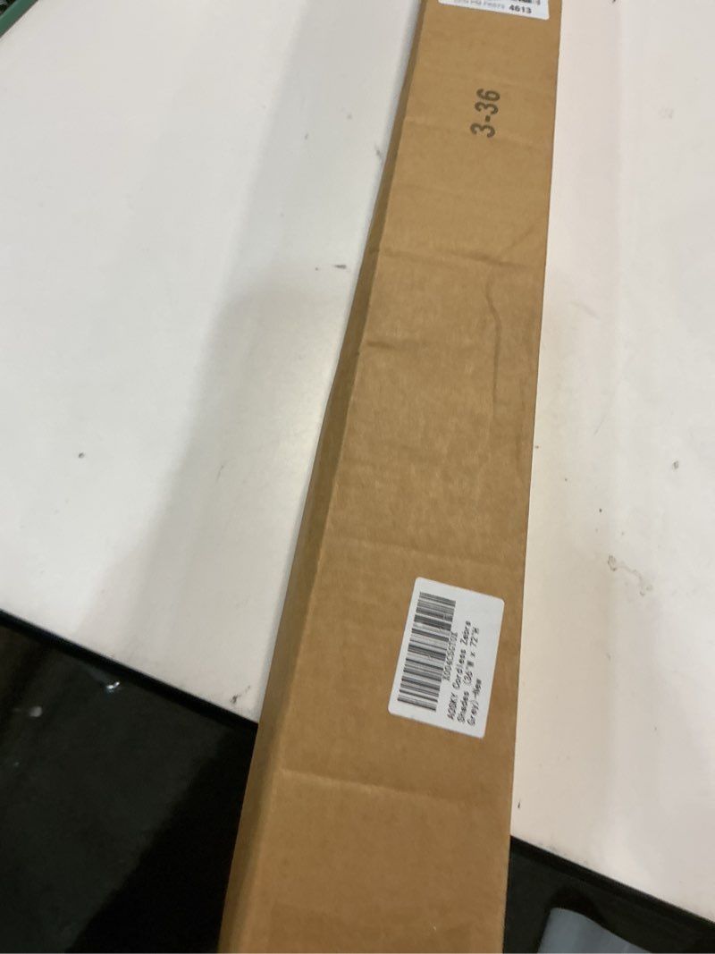 Condition photo showing New/Like New for AOSKY Cordless Zebra Blinds for Windows Pull Down Roller Window Shades Dual Layer Light Filtering Privacy for Day and Night, Free-Stop Door Shades for Home Easy to Install (36\" W X 72\" H, Grey) 36\"W x 72\"H Grey