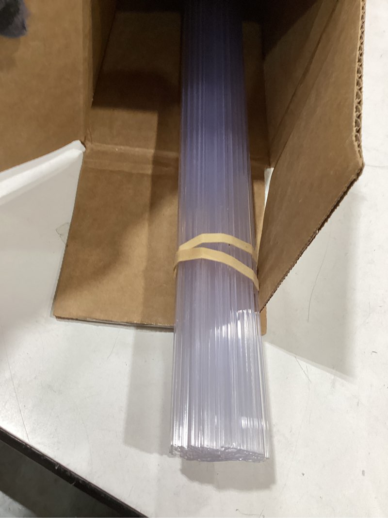 Condition photo showing Good Condition for relithick 10 pcs 48 inch poster hanger frame hanging rails for posters clips signs maps picture holder plastic tapestry banner art wall display(clear)
