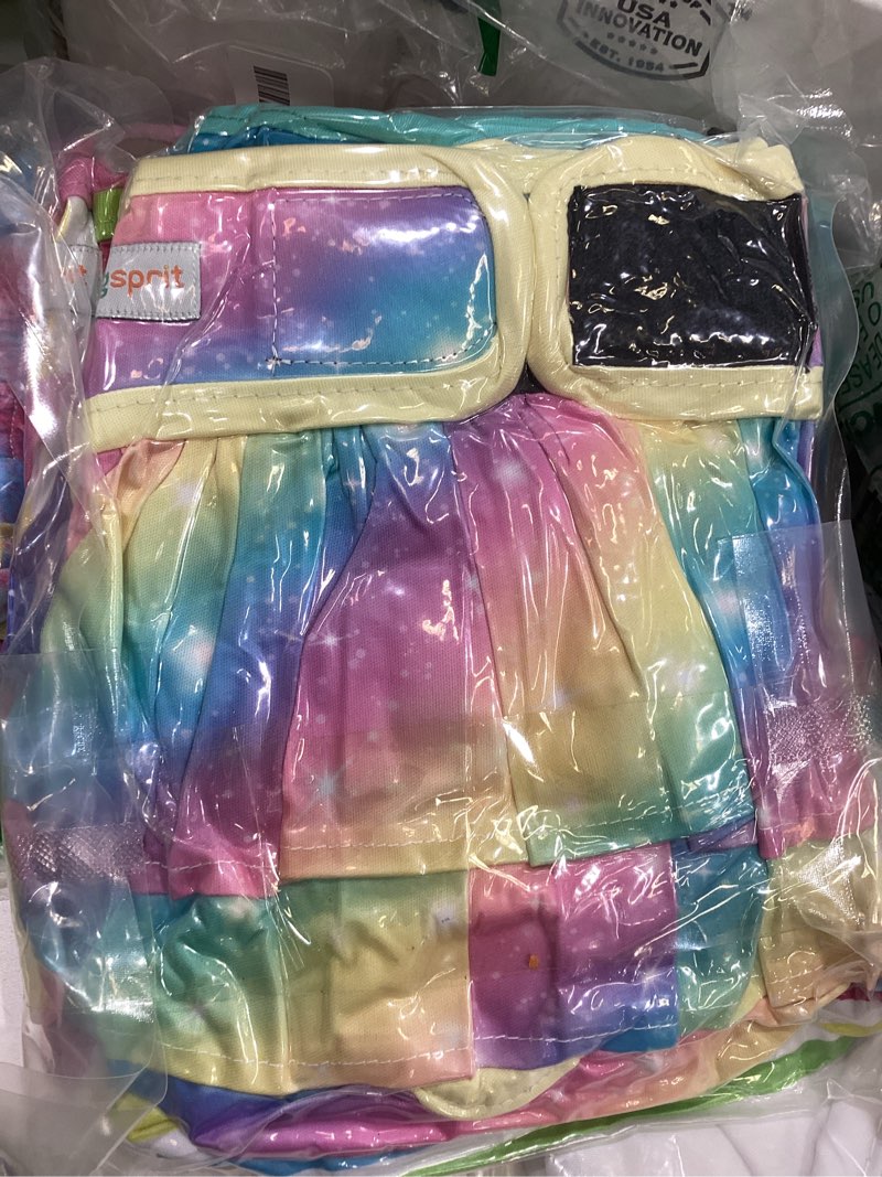 Condition photo showing Good Condition for 3 pack avont washable female dog diaper with suspender, reusable girl doggie diapers for small medium large doggy in heat cycle period incontinence -xl