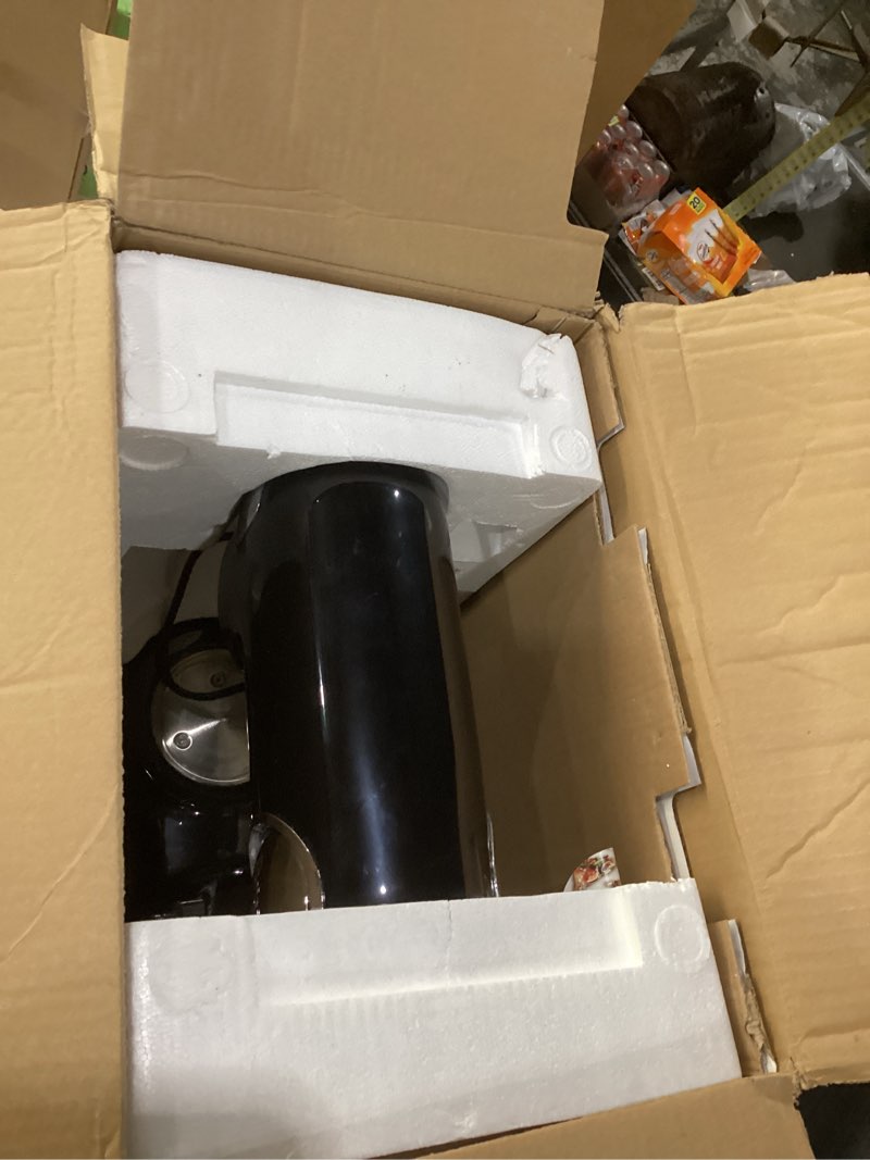 Condition photo showing As Is for MISSING THE BOWL Cuisinart Stand Mixer, 12 Speed, 5.5 Quart Stainless Steel Bowl, Chef’s Whisk, Mixing Paddle, Dough Hook, Splash Guard w/ Pour Spout, Onyx, SM-50BK, Manual 5.5 Qt Stand Mixer Onyx