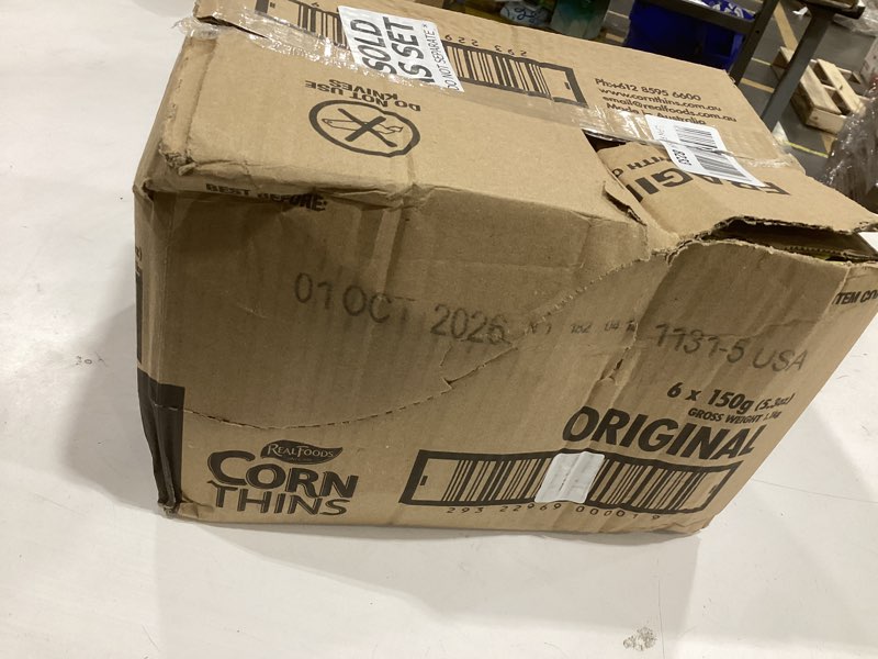 Real Foods Organic Corn Thins - Case of 6 - 5.3 oz.