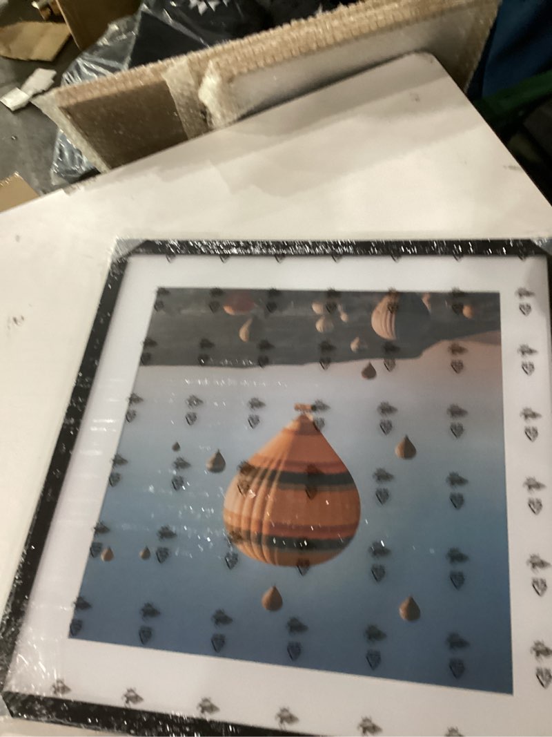 Condition photo showing New/Like New for 3x3 Picture Frame Black for Tabletop, 3 x 3 Square Photo Frame with Shatter Resistant Plexiglass, Sturdy 3 by 3 Poster Frame, Black Black 3x3 inch