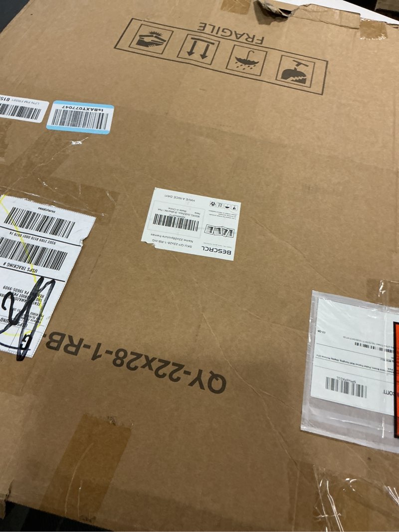Condition photo showing Good Condition for bescrcl 22x28 picture frame brown, poster frames wall hanging, display pictures 22 x 28 without mat, 1 pack brown 22x28