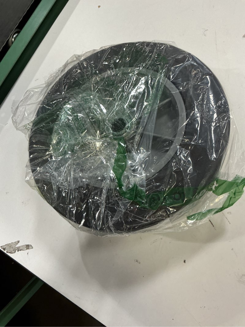 Condition photo showing Good Condition for ar-pro (2-pack) 10'' x 2'' flat free solid rubber tire and wheel, 3/4" & 5/8" & 1/2" axles bore hole with 2.23" offset hub, replacement 10 inche wheel for dolly hand trucks and wheelbarrows