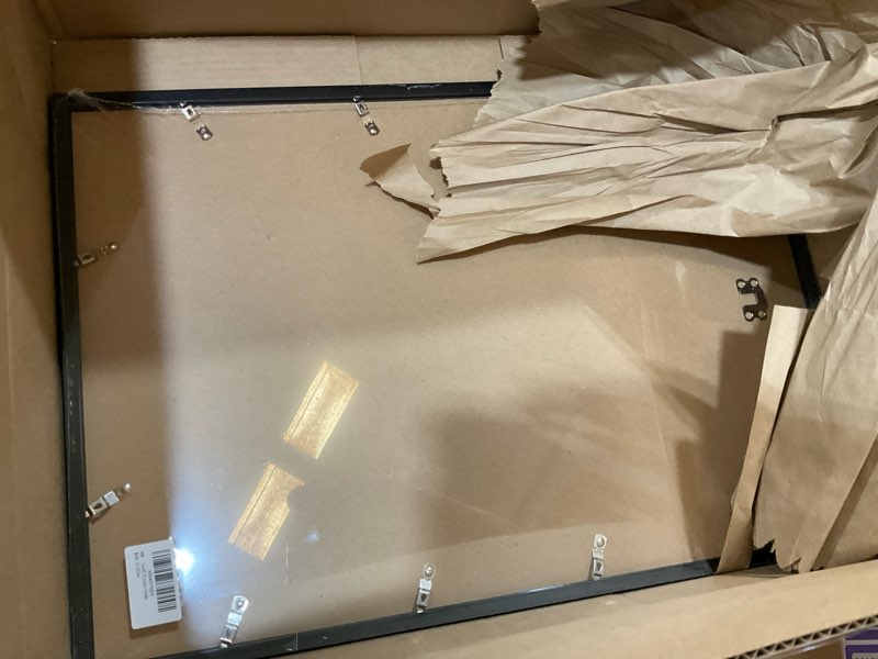 Condition photo showing Good Condition for hukonhep 3.5x5 black picture frames, photos frame with plexiglass, wall gallery photo frames, horizontal and vertical for wall mounting and tabletop, home office decoration 3.5"x5"