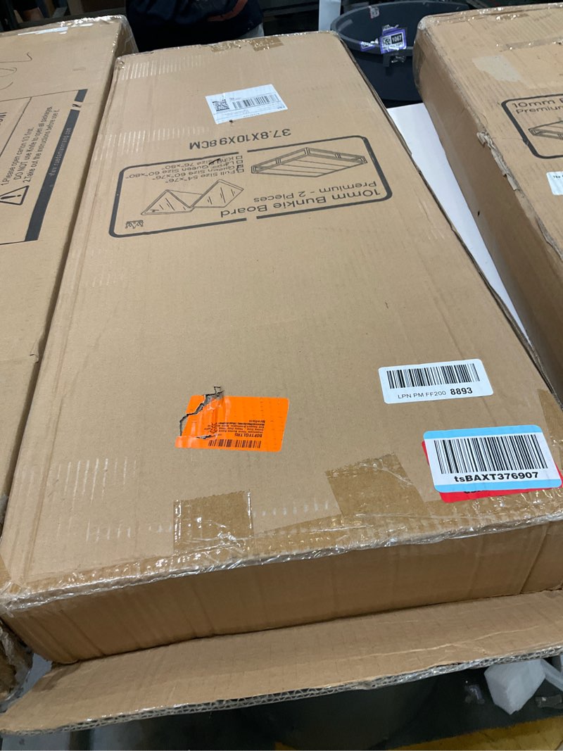 Condition photo showing Good Condition for 10mm bunkie board (60”x76” queen size) | heavy duty wood, low profile bed support,breathable, noise minimizing, moisture resistant | bed support board, fodable box spring support slat