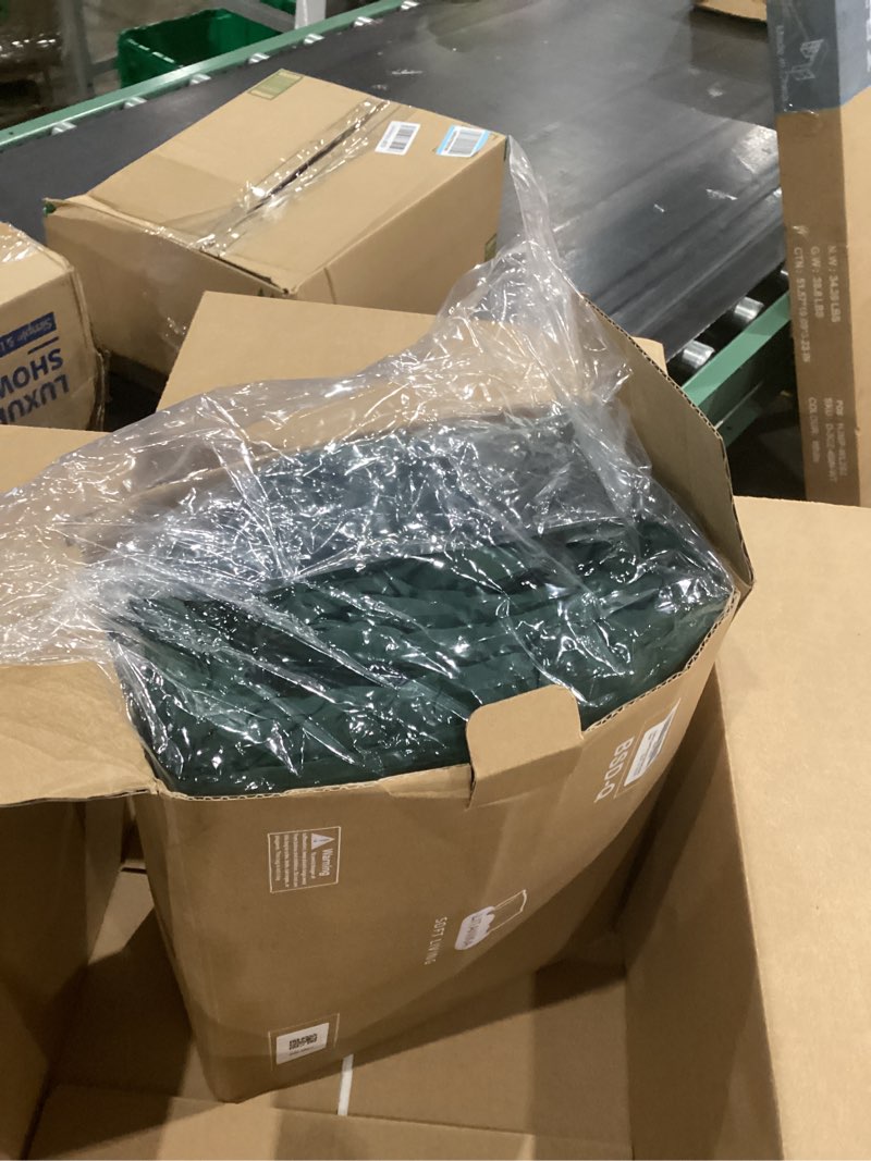 Condition photo showing New/Like New for Litanika Queen Comforter Set Dark Emerald Green - 7 Pieces Bed in a Bag Queen Bedding Comforter Sets, Solid Lightweight Bed Set with Comforter, Sheets, Pillowcases & Shams Emerald Green Queen (90"x90")