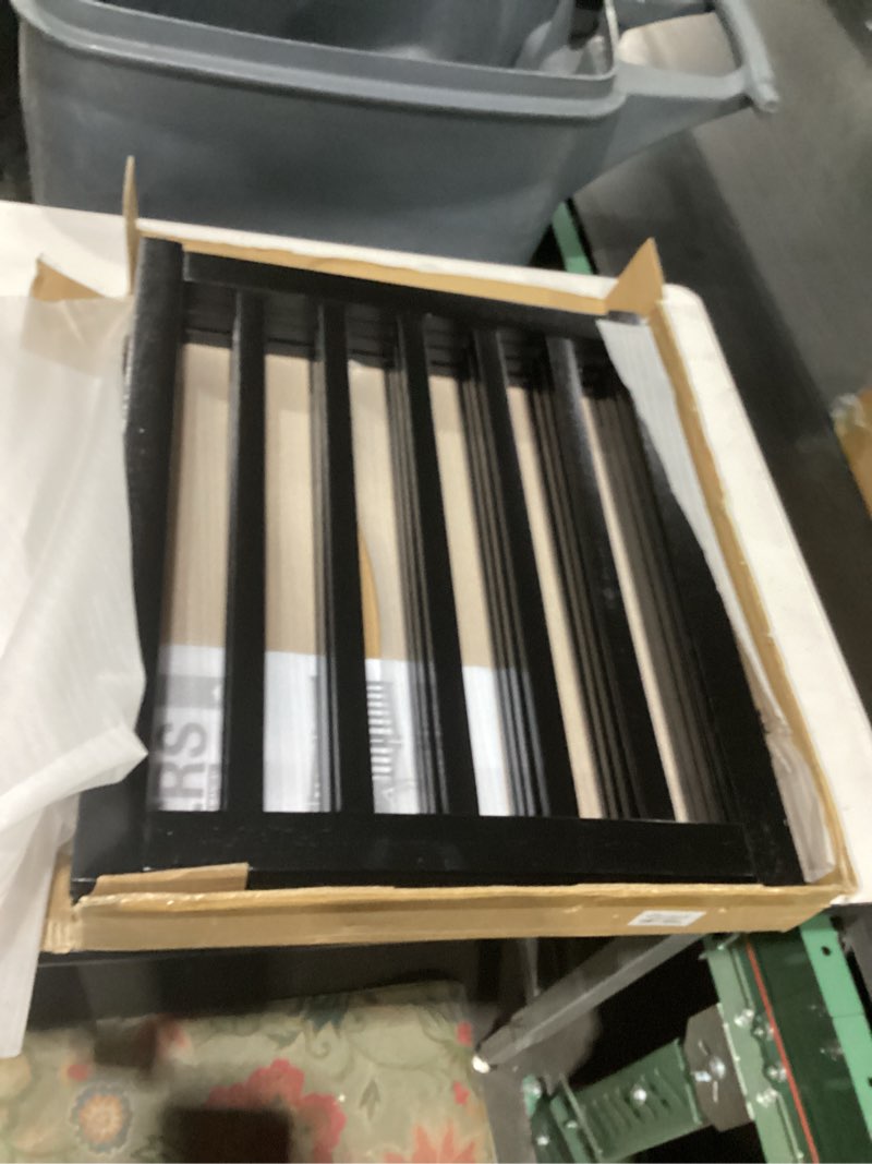 LZRS 4-Panel Wooden Free Standing Foldable Dog Gate Indoor – 24" High, Extra Wide Step-Over Safety P