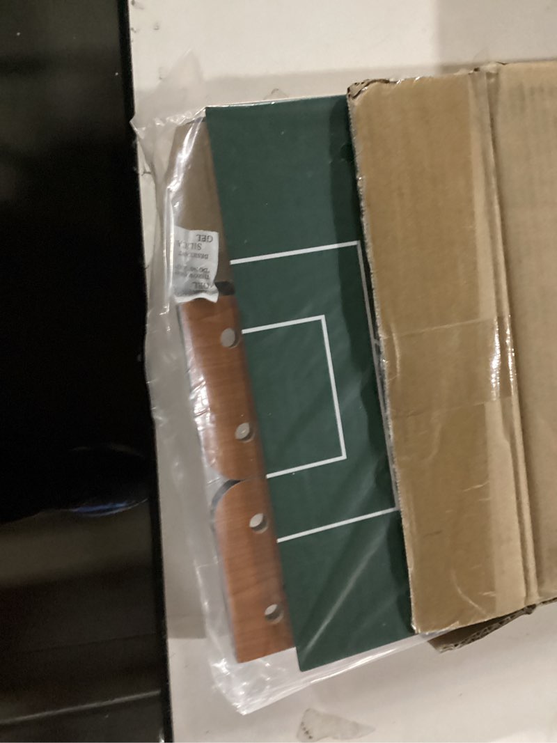 Condition photo showing New/Like New for Tabletop Foosball Table- Portable Mini Table Football / Soccer Game Set with Two Balls and Score Keeper for Adults and Kids by Hey! Play!