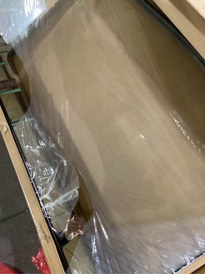 Condition photo showing New/Like New for brisafe 71" x 40" Full Length Rolling Floor Mirror on Lockable Wheels, Large Rectangular Shatter-Res