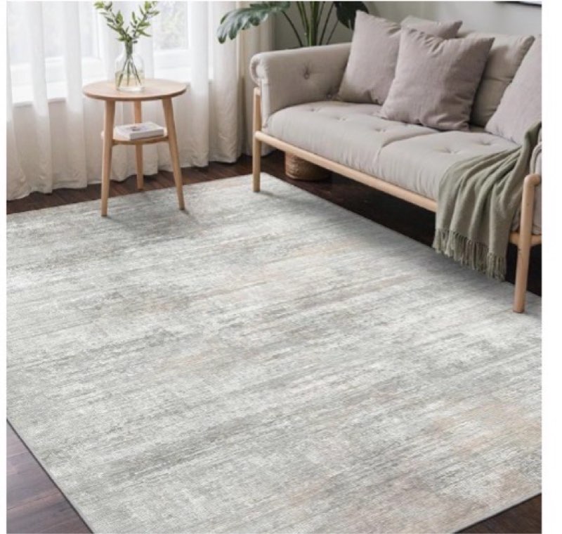 beimo area rugs 8x10 for living room bedroom, modern abstract machine washable rug, large soft low p