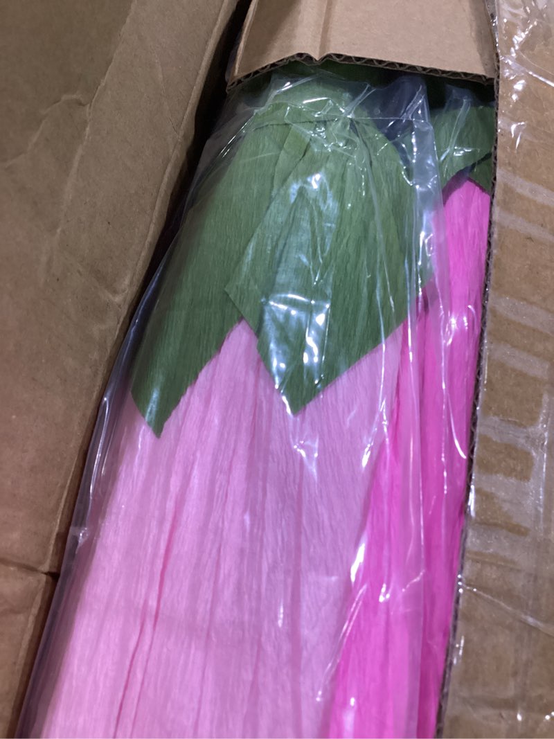 Condition photo showing Good Condition for aneco 6 pieces large paper artificial flowers 3d crepe tissue flower wall decor for wedding birthday bachelorette bridal shower backdrop table centerpieces party supplies, mixed colors