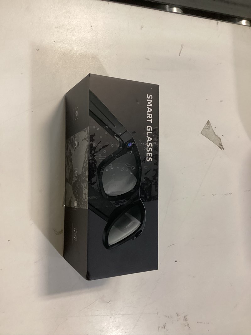 Condition photo showing New/Like New for smart glasses with camera, 8mp 108op hd video recording glasses with audio, al chatgpt assistant & real-time translation, bluetooth camera sunglasses with voice control for men women (black)