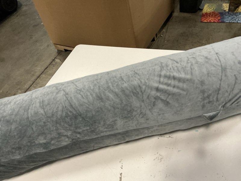 Condition photo showing As Is for Long Body Pillow for Adults - Round Bolster Cylinder Pillow for Bed With Removable Washable Cover - Full Hugging Pillow for Sleeping (35 Inch, Grey)
