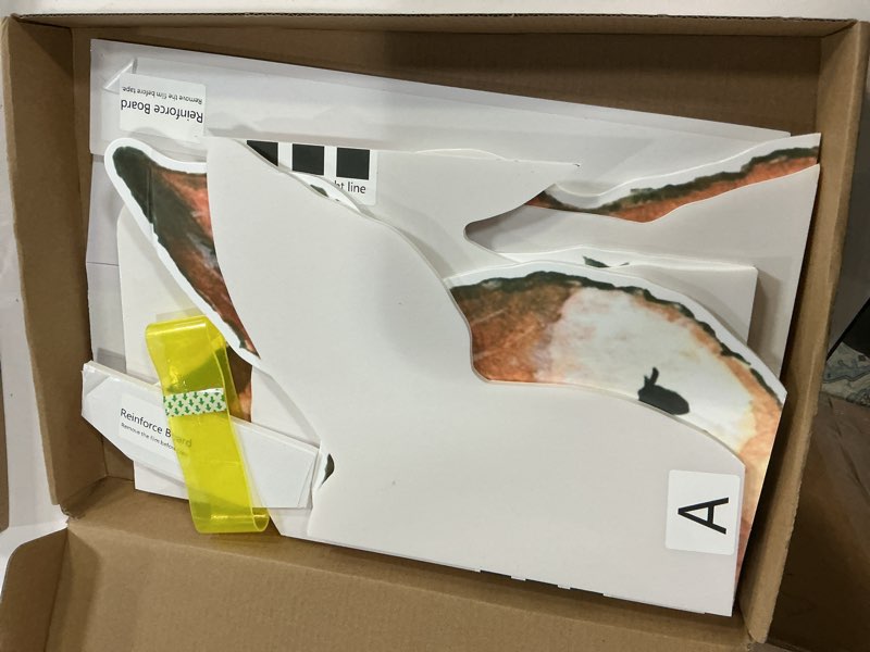 Condition photo showing Good Condition for Woodland Animals Cutouts, 40inch Bear Deer Fox Shape, Stand Up Foam Board for Woodland Party Backdrop or Baby Shower Birthday Decorations (Deer)