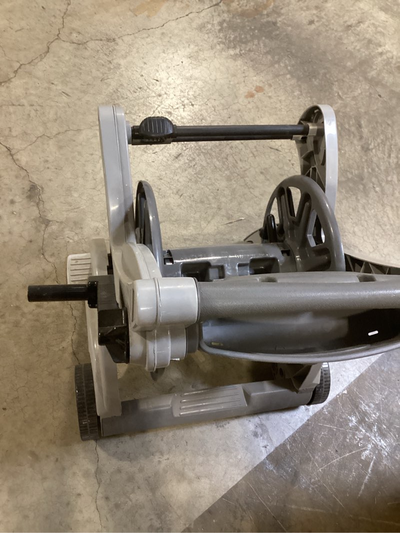 Condition photo showing As Is for suncast 225 ft. hosemobile plastic 225-feet cart hose reel