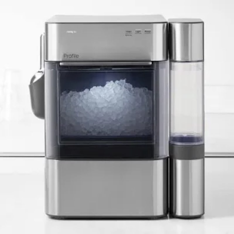 ge profile™ opal™ 2.0 ultra nugget ice maker with side tank & scale inhibiting filter