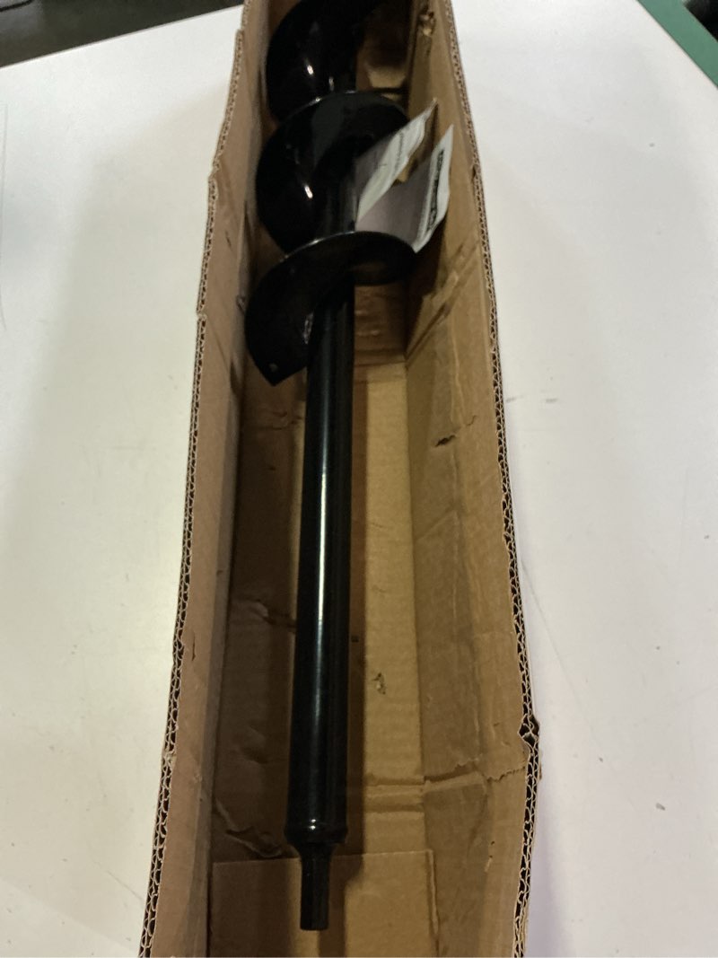 Condition photo showing Good Condition for 4"x24" auger drill bit for planting,designed for hard&rocky soil,heavy-duty post hole auger with upgrad dual-sharp blades tip,garden spiral drill bit & plant hole digger,for 3/8" hex drive drill