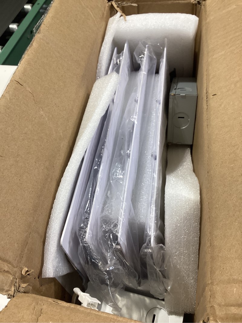 Condition photo showing Good Condition for lzhome 4-packs 11 inch square recessed light: 3 color temperature selectable & dimmable lamp, 2200 lumens ultra thin led canless downlight lighting with junction box, 26w eqv 230w white-4 pack 11inch